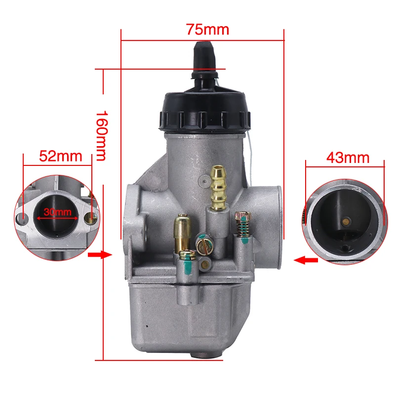 Карбюратор Alconstar K68И(I) для гоночного мотоцикла IzhMoto IZh Planeta3/4/5 мотоциклов Carb 30 мм