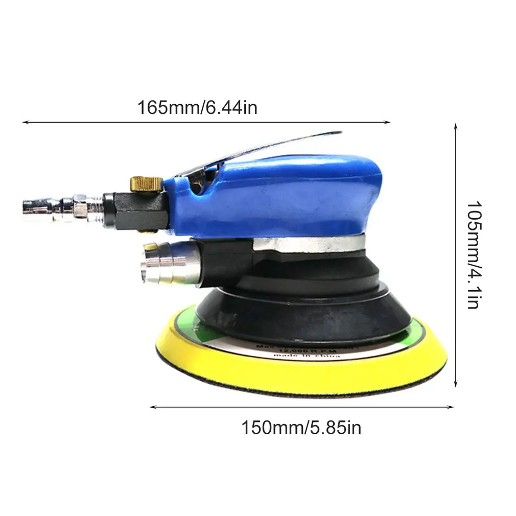 

Portable Air Sander Grinder Polisher Pneumatic Vacuum Polishing Grinding Machine with 6 inch Sanding Pad