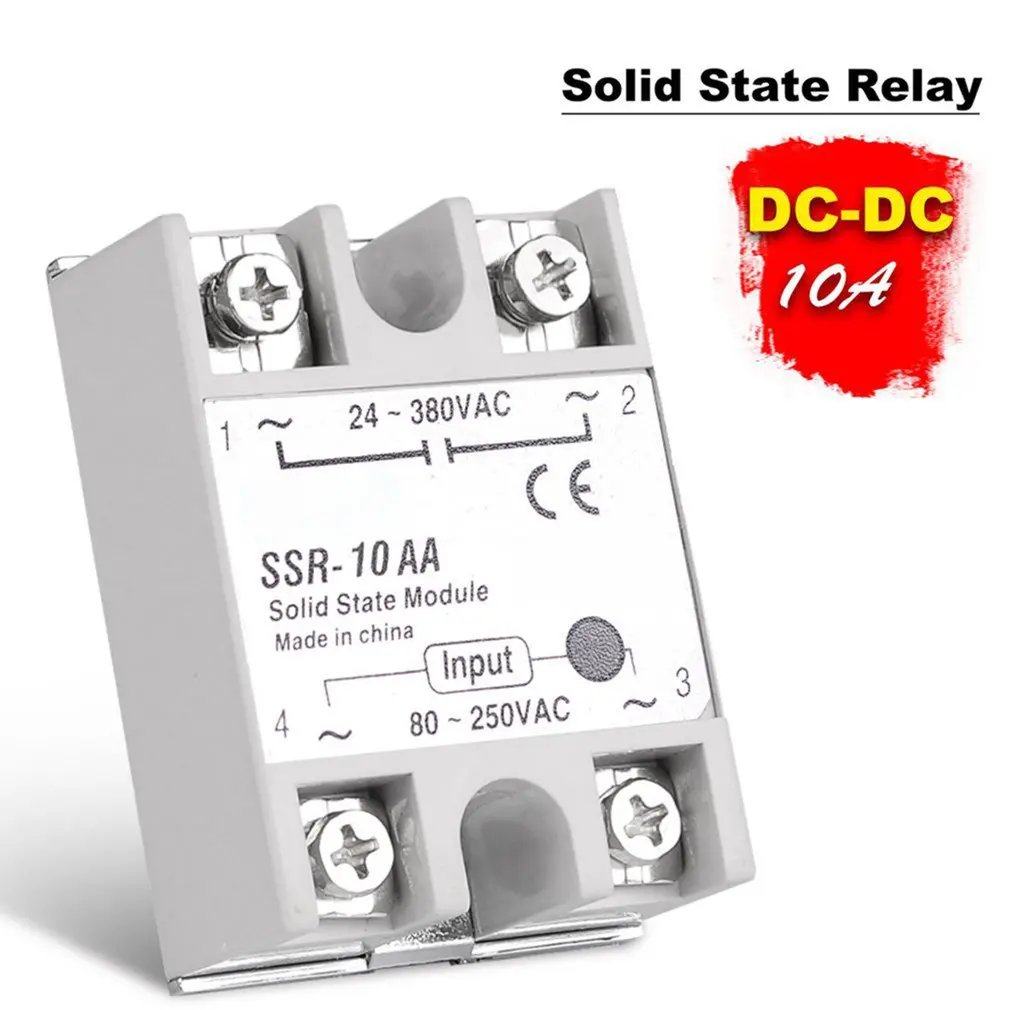 

Solid State Relay AC-AC Voltage 80-250VAC TO 220V 24-380VAC Load Single Phase SSR For Temperature Controller