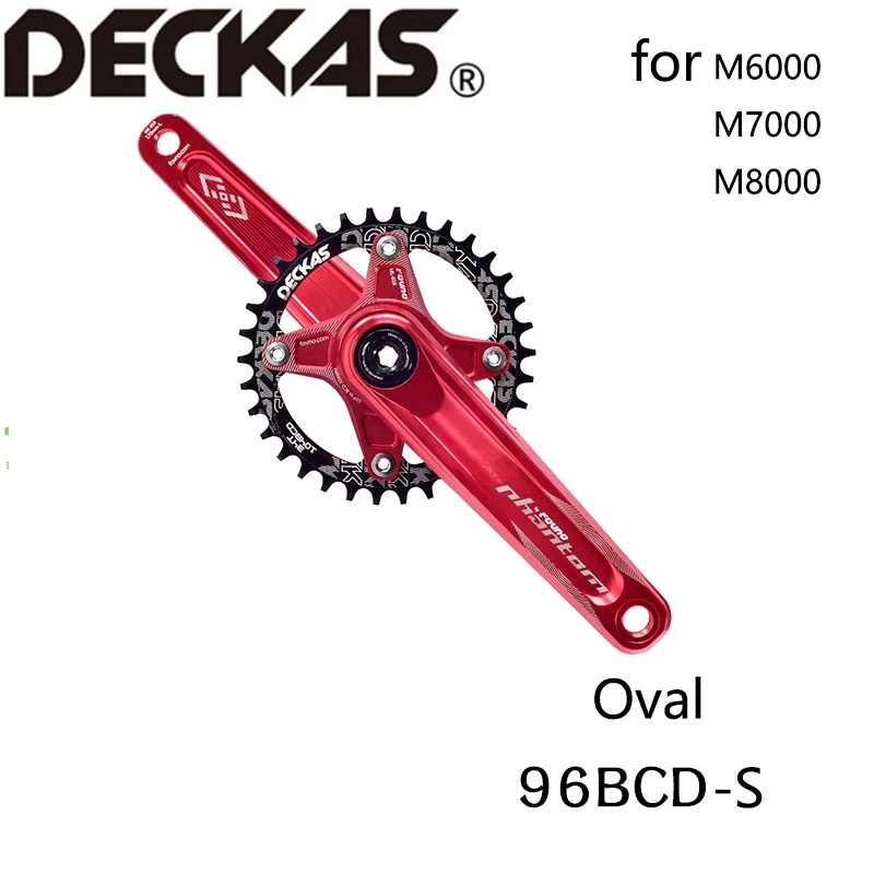 Deckas Овальный MTB велосипедная Звездочка BCD 96 мм 34 Т черный 96BCD-S используется для shimano M7000 M8000 M9000 Кривошип запчасти для велосипеда
