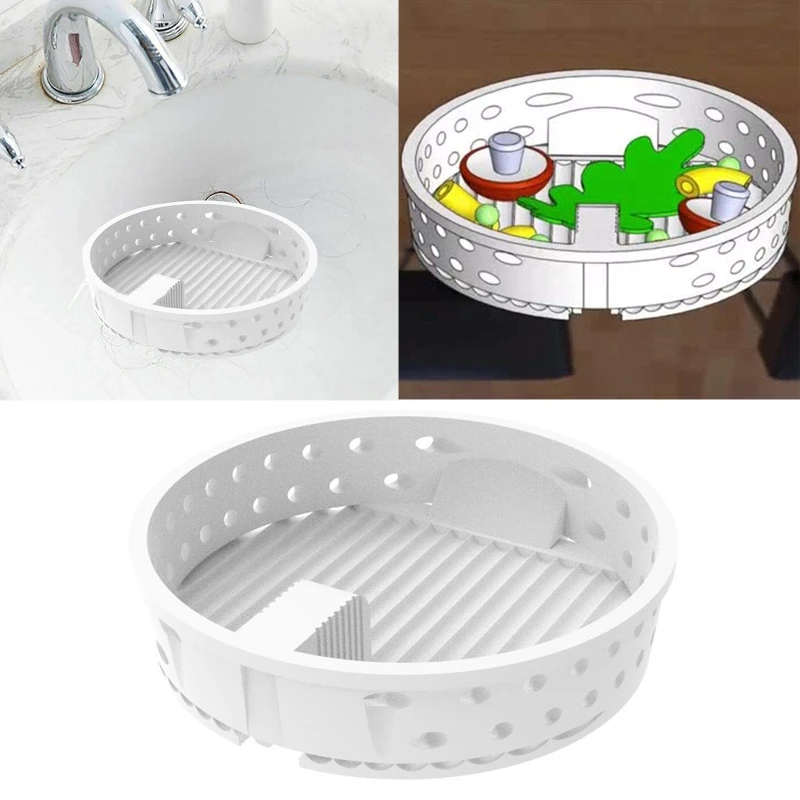 

Plastic Gaxeful Sink Strainer Kitchen Bathroom Filter Drain With Post Stopper Waste Plug For Most Basins, Sewers, Sinks
