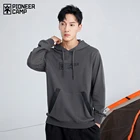 Пионерский лагерь, новые модные толстовки для мужчин, с буквенным принтом, кенгуру, с карманами, толстовки с капюшоном, мужские, XLS102181