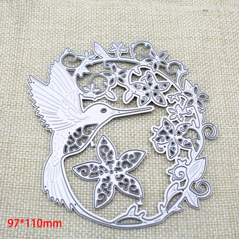 

Woodpecker wreath Metal Cutting Dies Scrapbooking Photo Album Embossing Paper Card Making Decor Die Nouveau Arrivage 2020 New