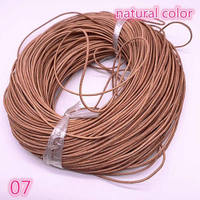 5yards 1.5mm Genuine Cow Leather Round Cord String Necklace Rope For Jewelry Making DIY Bracelet Retro Crafts Findings | Дом и сад