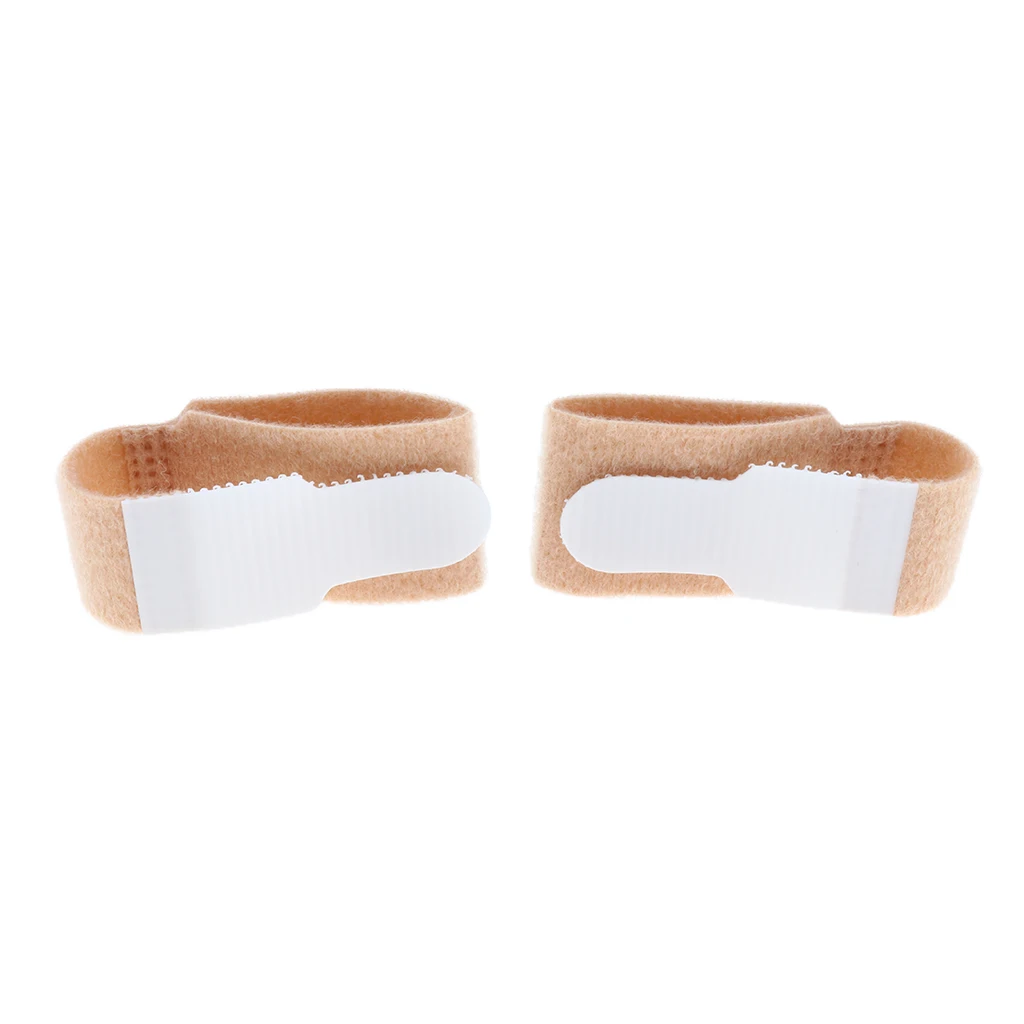 10pcs Toe Separator Splints Wrap Bandage Cracked Hammer Corn Corrector White / Black Skin for | Красота и здоровье
