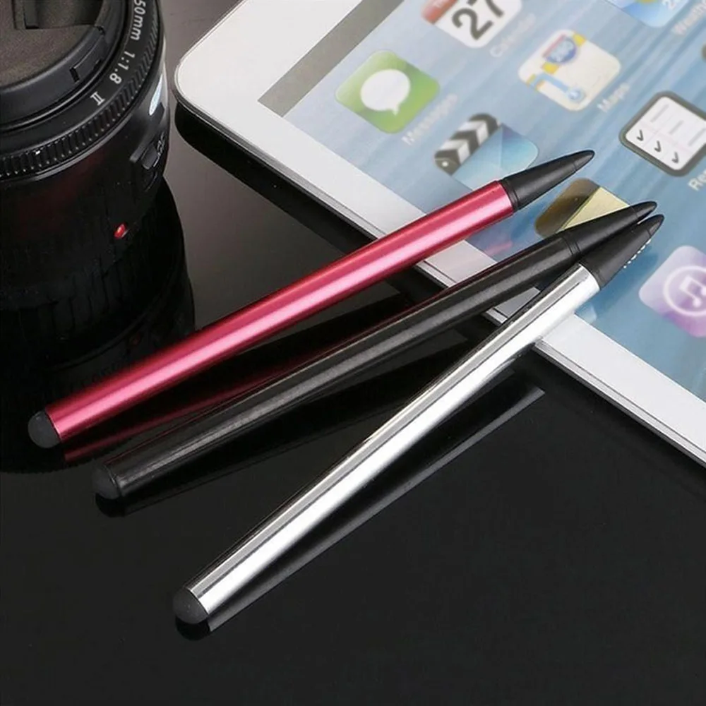 

2 In 1 Touchscreen Pen Stylus Universal For IPhone For IPad For Samsung Resistive Capacitive Stylus For Android Tablet Phone PC