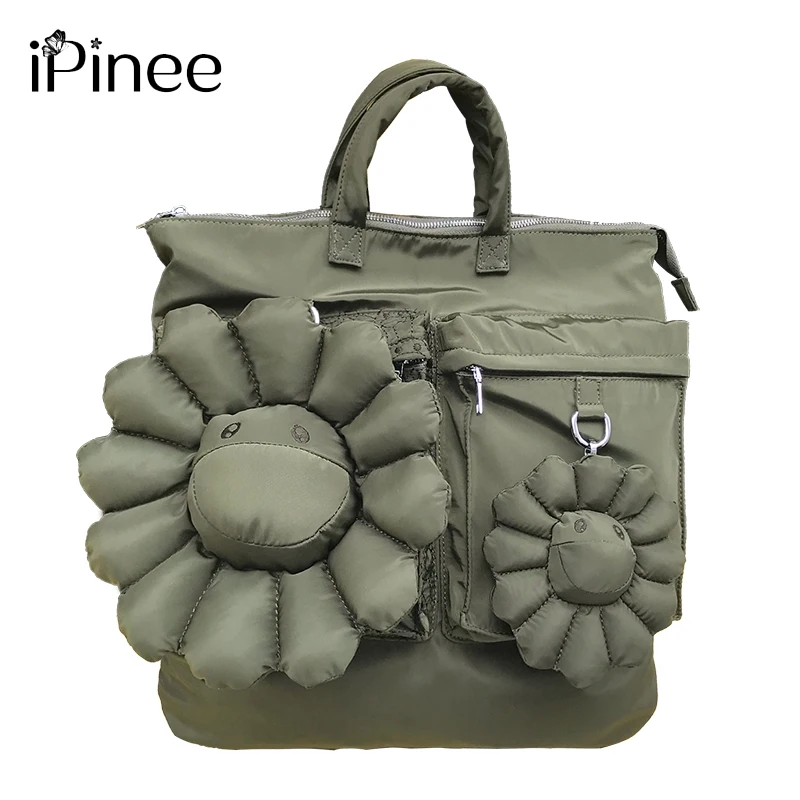 

Сумка iPinee из ткани Оксфорд для женщин, роскошная дизайнерская сумка большой вместимости с подсолнухом, высококачественная повседневная су...