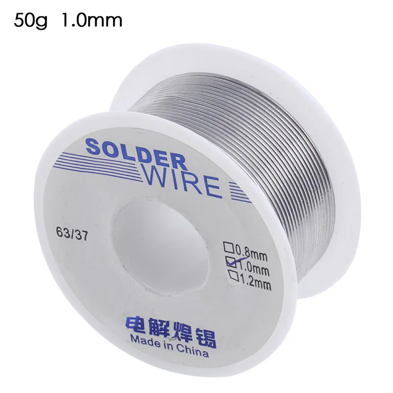 

50g 1.0mm 63/37 Rosin Core Weldring Tin Lead Industrial Solder Wire