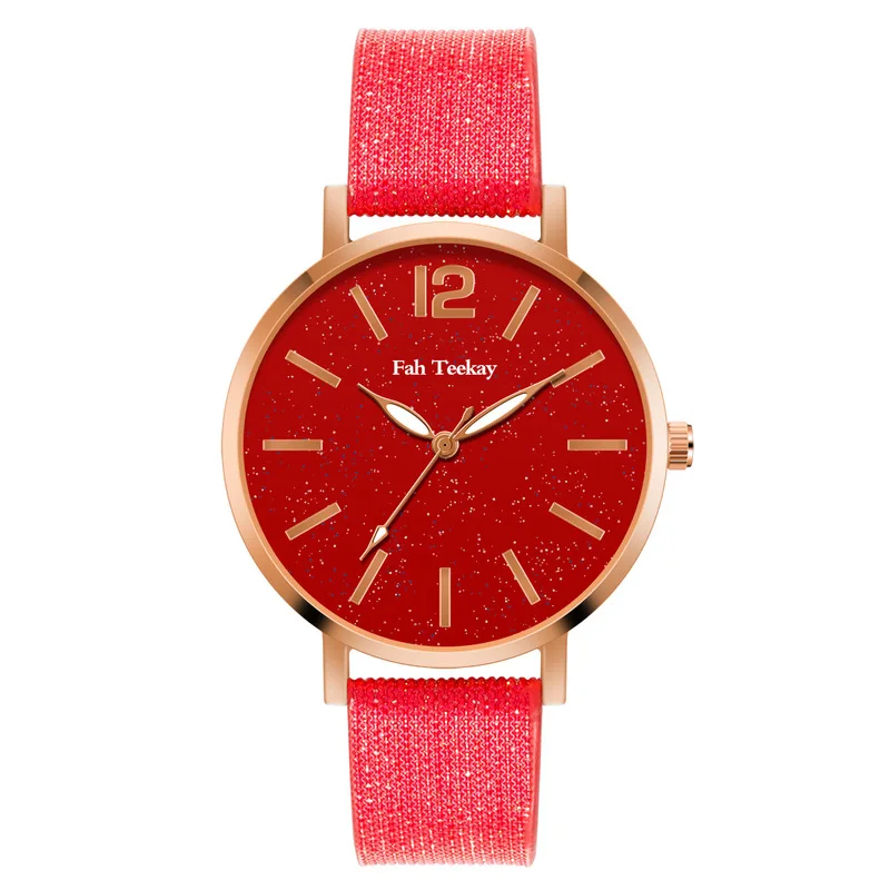

2020 Cross-border Shopee Hot Money Star Face Watches Mesh Belt Ladies 12 Scale Quartz Watch Factory Direct Sale