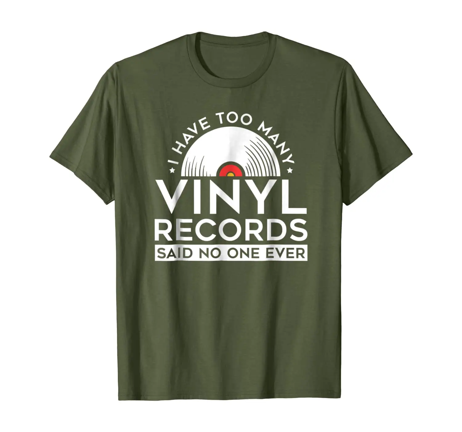 

Too Many Vinyl Records LP Collector Record Lover T-Shirt
