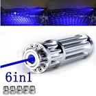 Краснаязеленаясиняя высокомощная Военная Синяя лазерная указка 450 нм фонарик лазер с регулируемой фокусировкой Лазерный фонарь горит спичка