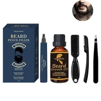 beard growth oil essence hair loss products beard care enhancer grooming filler pencil sideburn mustache shaping styling tool
