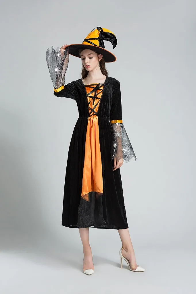 Новинка Хэллоуин ведьма взрослая ролевой косплей мечта | Тематическая одежда и