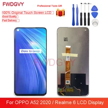 6.5“ Original New For OPPO A52 2020 LCD Display Touch Screen Digitizer Assembly Full Set Repair Parts For Reame 6 RMX2001 Lcds