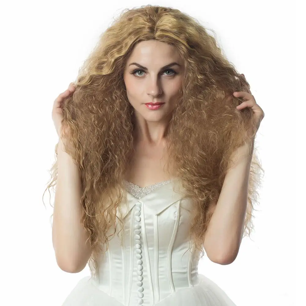 FAVE смешанные блонд коричневый боковая часть длинные волнистые средняя