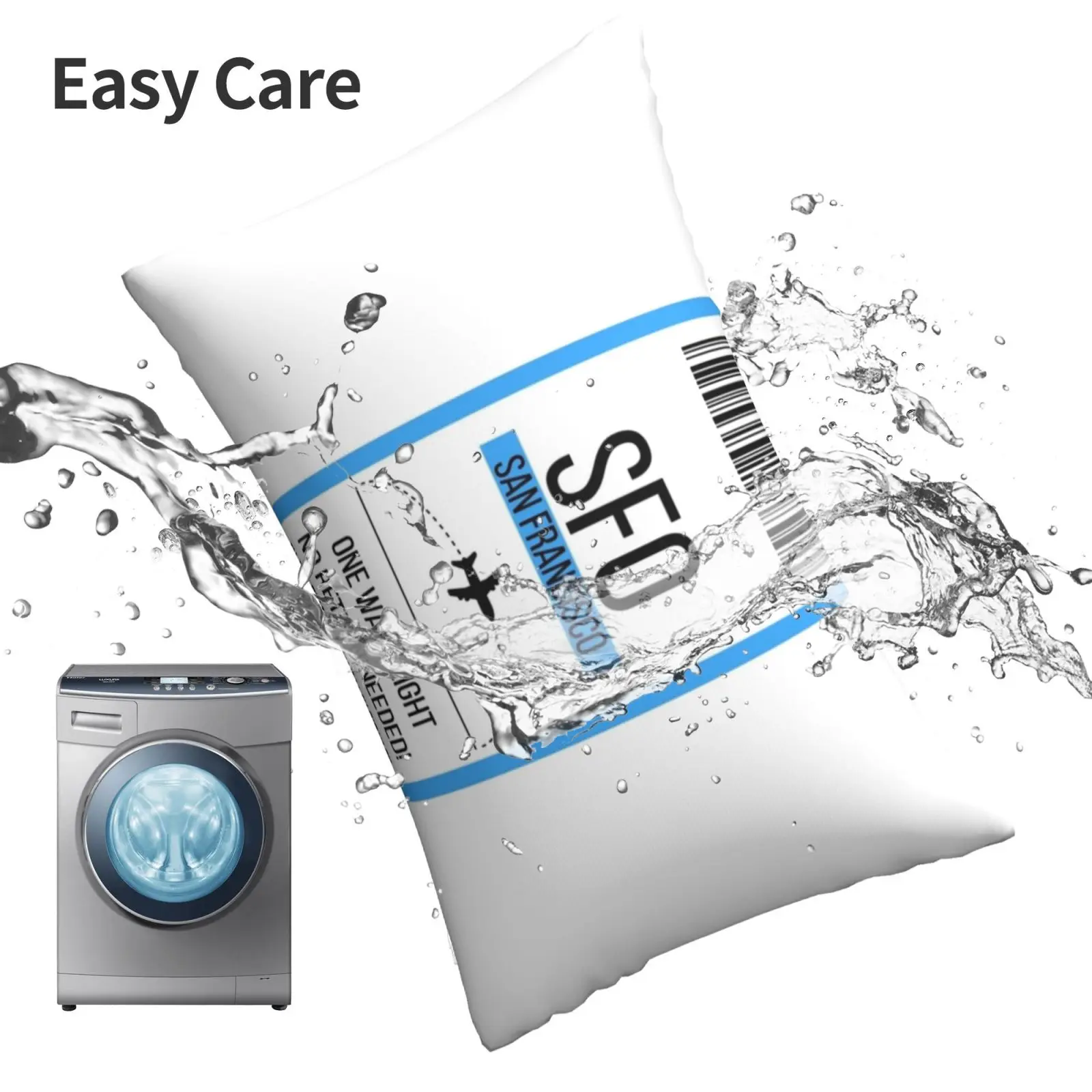 Односторонний билет в Сан-Франциско! Подушка для дивана спальни 20x30 50*75 Litecoin Ltc Women