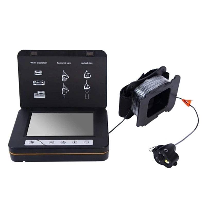 15M Fish Finder Underwater Ice Fishing Camera 5 Inch LCD Monitor with Night-Vision Temperature Direction Depth Display Fu | Электроника