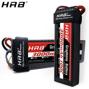 HRB Графен 2S 7,4 в 3000 мАч, Lipo аккумулятор 3S 11,1 В, 1 в, 2 в, 5 В, 5 В, 5 В, 6S, 14,8 в, 100C, XT90, XT60, Deans, T EC5, RC, автомобильные части для самолетов
