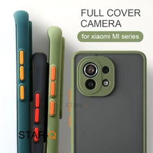 Skin Feel Matte Silicone Hard Phone Case For Xiaomi mi 9 10 11 lite 5G Ne 11i mi11 pro A3 10T Shockproof Bumper Back Cover