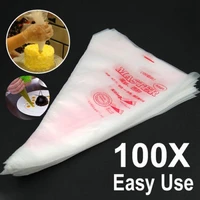 10100200300pcs disposable pastry decoration kitchen icing food preparation bags cup cake piping tools for baking