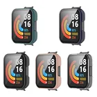 Жесткий чехол из поликарбоната для Redmi Watch 2, полное покрытие, защитный бампер, рамка, защита экрана, кожаный чехол, аксессуары для умных часов