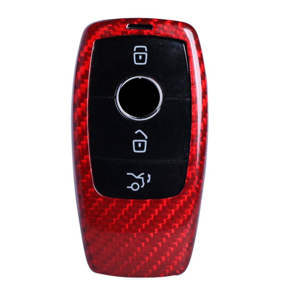 Чехол ключа дистанционного управления автомобилем чехол из красного настоящего