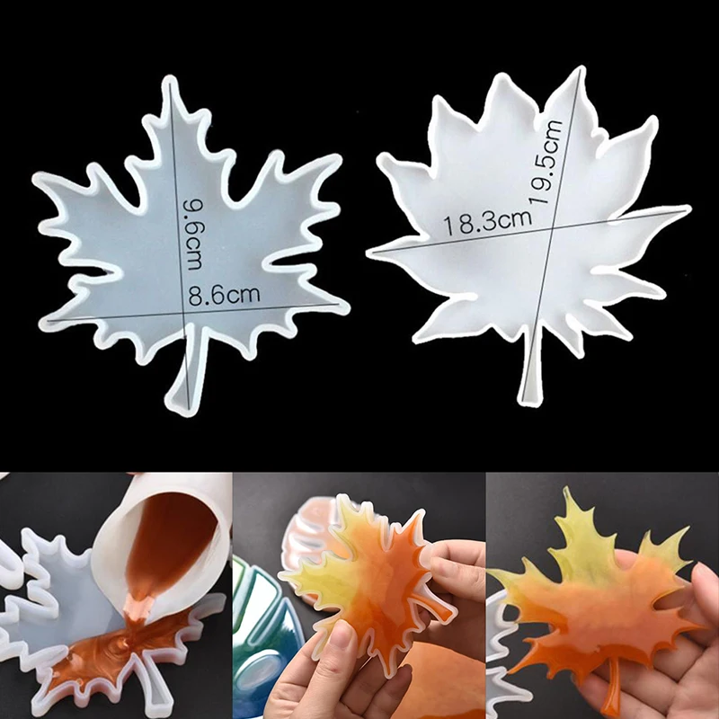 Узор в виде кленового листа силиконовой формы ладони для эпоксидной смолы литья
