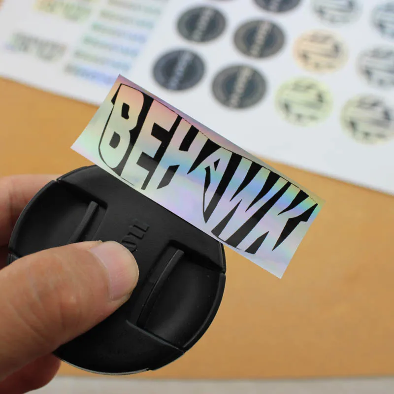 Лидер продаж виниловая голографическая водостойкая вырезанная наклейка