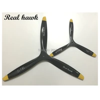 3 blade 11x611x711x8 ccw or cw black wooden propeller for scale rc gas airplane model