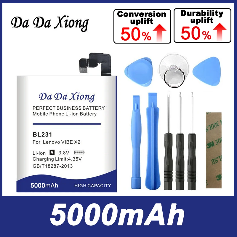 

DaDaXiong 5000mAh BL231 Аккумулятор для Lenovo VIBE X2 X2-TO S90T S90U