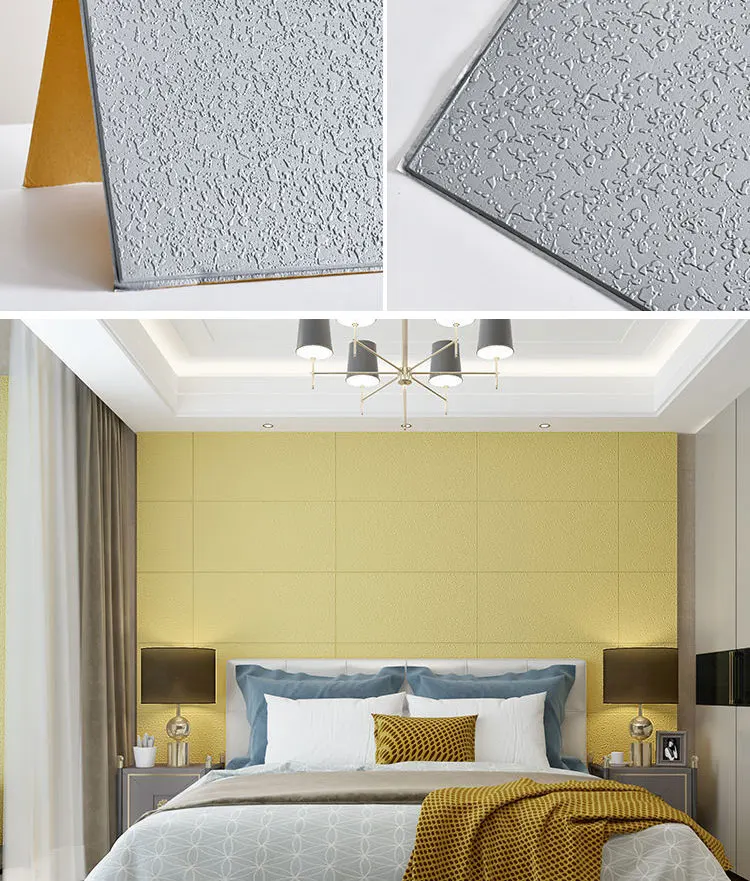 

3D Stereo Wall Sticker Self Adhesive Waterproof Background Solid Color DIY Decorative Film Furniture Renovation Living Stickers