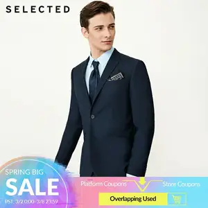 Мужской приталенный Блейзер, чистый цвет, Повседневная Деловая одежда T  41835X501