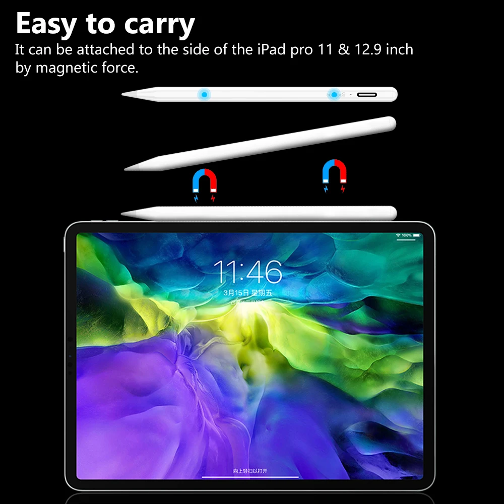 Для iPad карандаш стилус для Apple 1 2 сенсорная ручка планшета IOS Android Карандаш Xiaomi Huawei