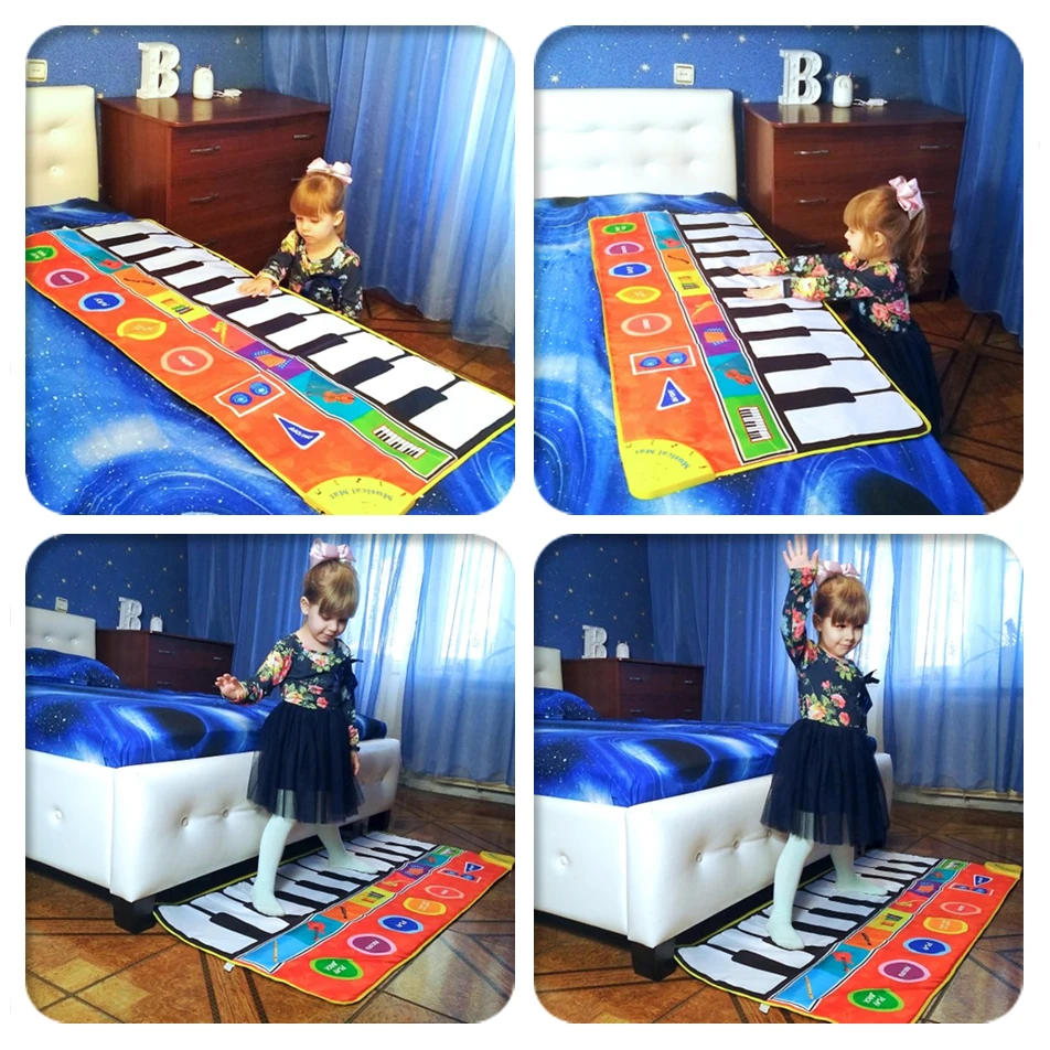 148x60 см Большой размер музыкальные коврики пианино и 8 инструментов гитара