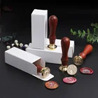 1 шт. ретро антикварная восковая печать штампы для скрапбукинга HEAD свадебное декоративное приглашение прозрачные штампы растения цветы конверт