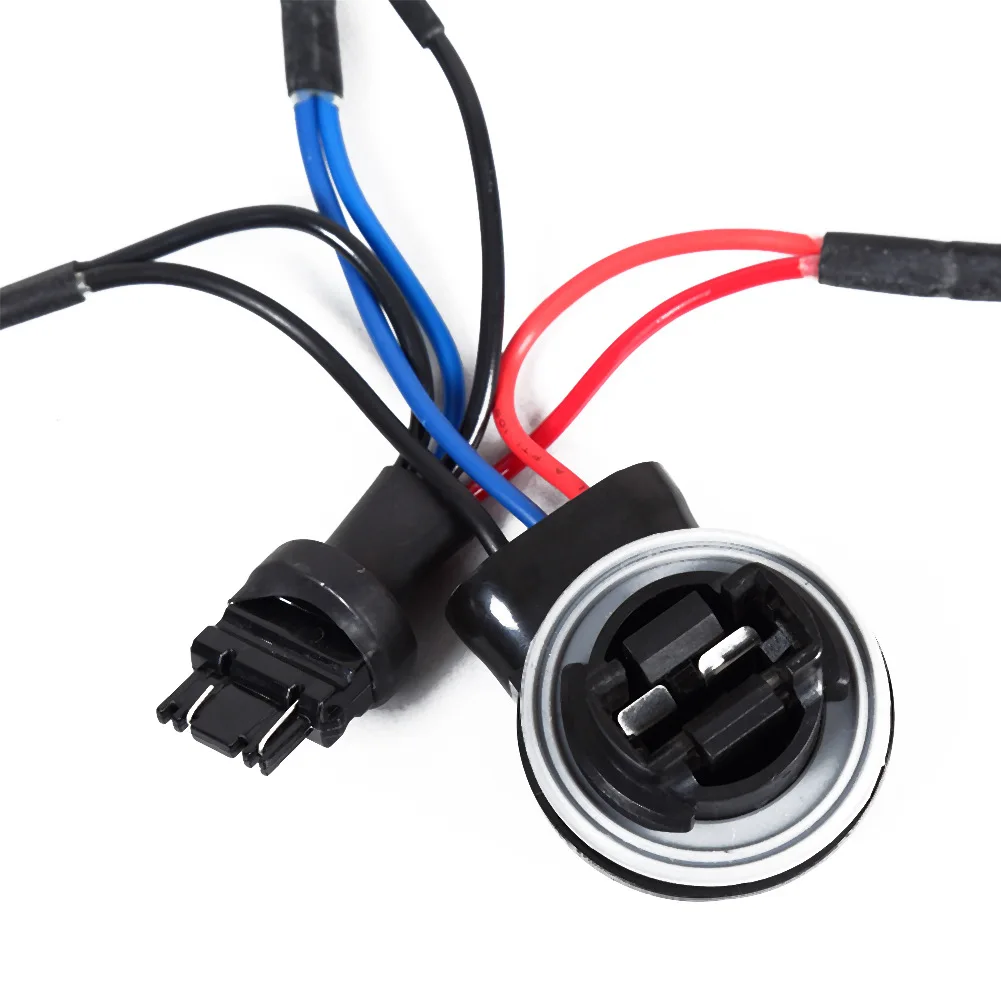 

2pcs Car Load Resistor Wiring Harness 3157 50W 8ohm Load Resistor Wiring Harness Bulb Error Free Decoding Car Accessory