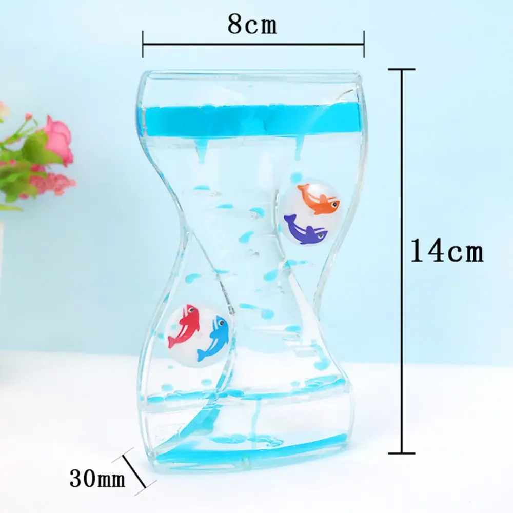 

Hot Sales Moving Drip Oil Hourglass Liquid Bubble Timer Kids Toy Home Office Desk Decor