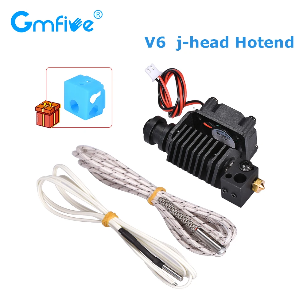GmFive V6 j головка Hotend Уэйд экструдер 12 В 24 в нагреватель HT NTC100K PT100 термистор 1 75 мм