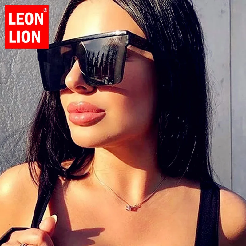 

LeonLion 2021 Square Oversized Sunglasses Women Gradient Glasses Women Luxury Brand Designer Outdoor Ladies UV400 Eyeglasses