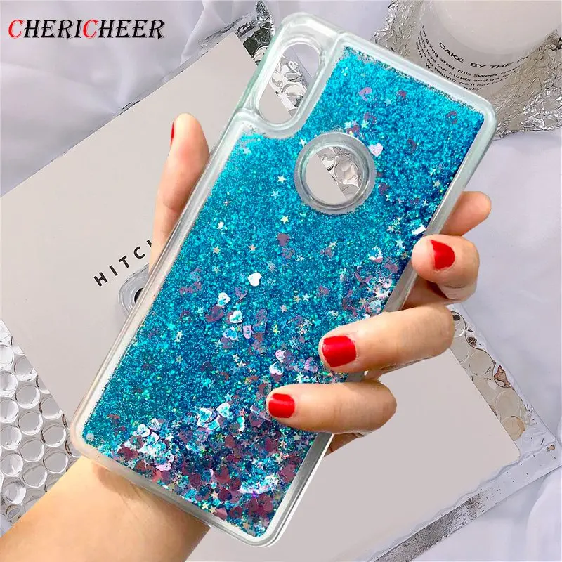 Блестящий чехол с жидким песком для Meizu M3 M5 M6 Note M5S M6S M3S mini MX6 прозрачный мягкий силиконовый чехол из ТПУ с зыбучим песком - Цвет: blue