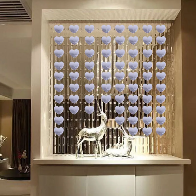 20 сердец любовь занавес в форме сердца тянуть цветок день Святого Валентина