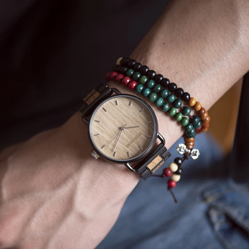 Часы reloj hombre BOBO BIRD мужские наручные кварцевые повседневные роскошные деревянные