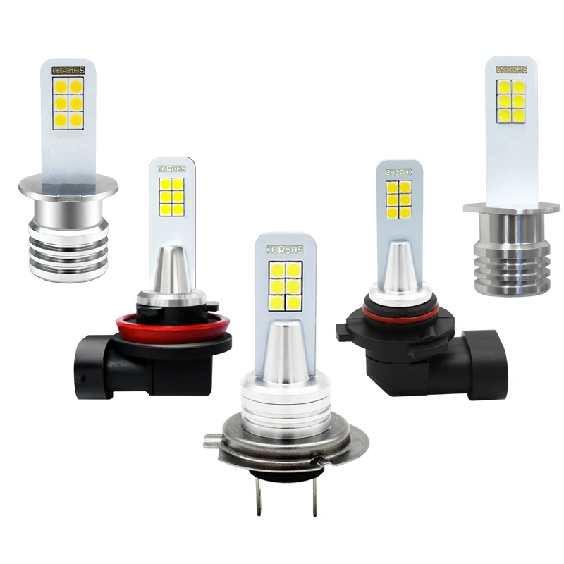 2x H11 светодиодный H1 H3 H8 H7 9006 HB4 супер яркий 12 3030SMD автомобильные Противотуманные