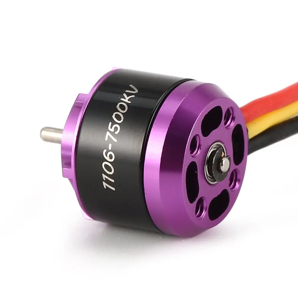 4 шт. 1106 7500KV 3 4S миниатюрный бесщёточный электродвигатель для дистанционного