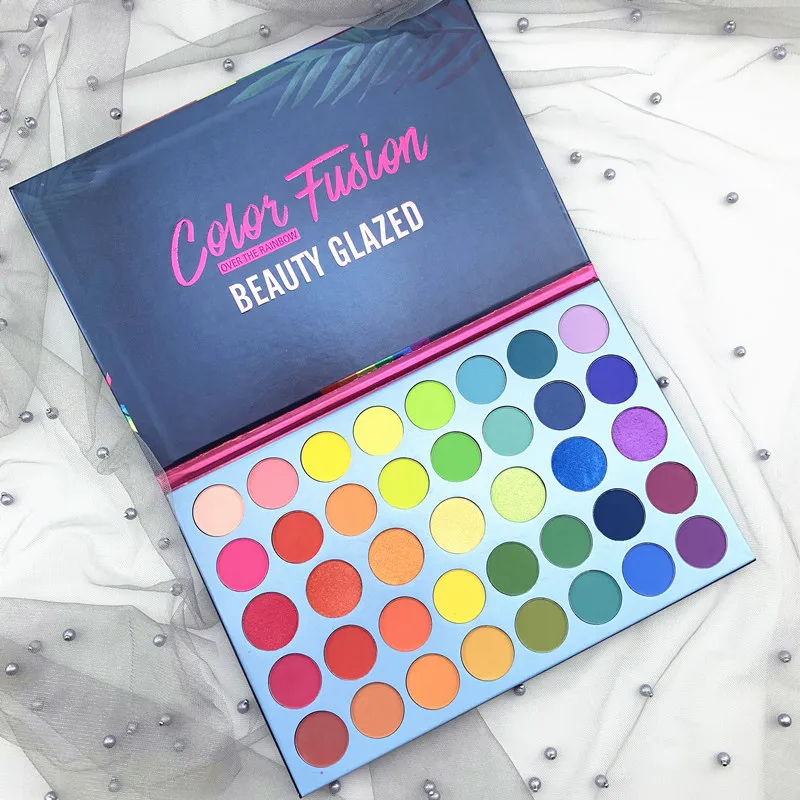 Тени для век Beauty Glazed матовые перламутровые 72 цвета |