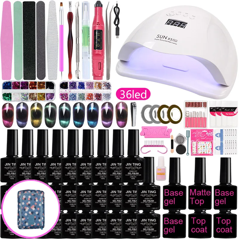 набор для маникюра Маникюрный женщин быстростроительный гель прозрачный отмачиваемый лаков ногтей с УФ