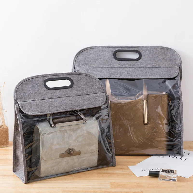 Портативный подвесной органайзер для сумок с прозрачным окошком пылезащитный