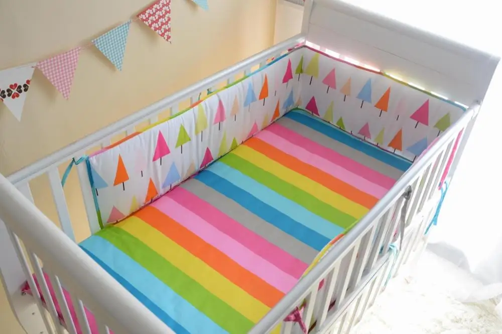 2017! 6/7 шт детская кроватка постельное белье для новорожденных cama infantil Детский