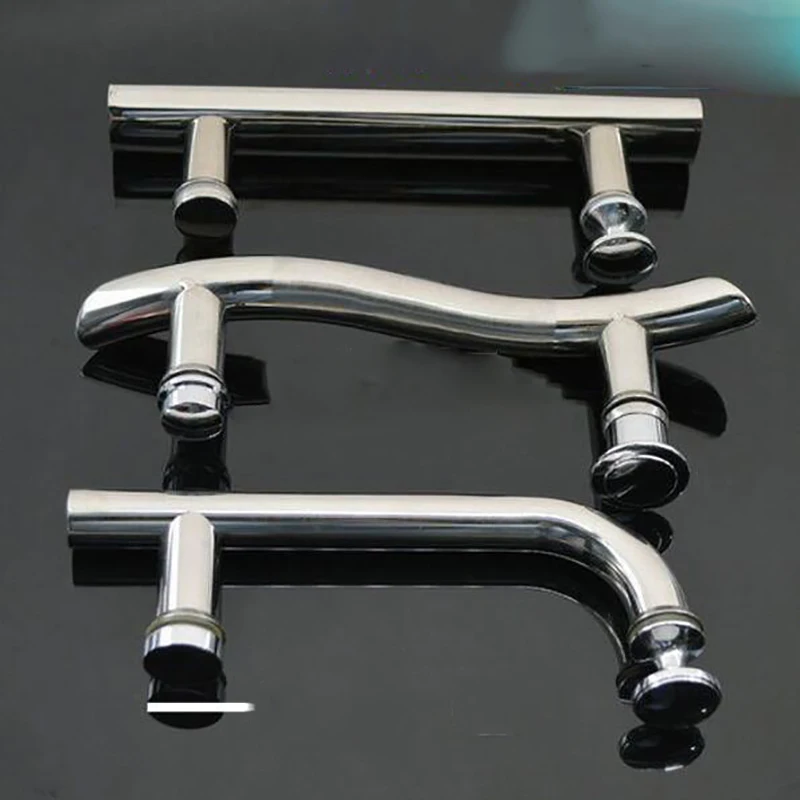 Серебряная нержавеющая сталь установка душевая стеклянная раздвижная дверь