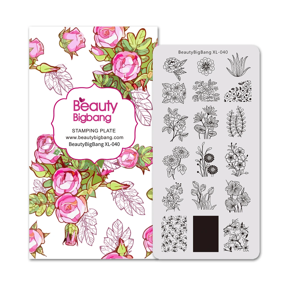 Beautybigbang пластины для штамповки ногтей набор 10-19 шт цветок животное Геометрия